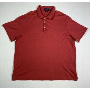 Polo Ralph Lauren Men’s Polo Shirt Red Short Sleeve XL Classic Fit Cotton